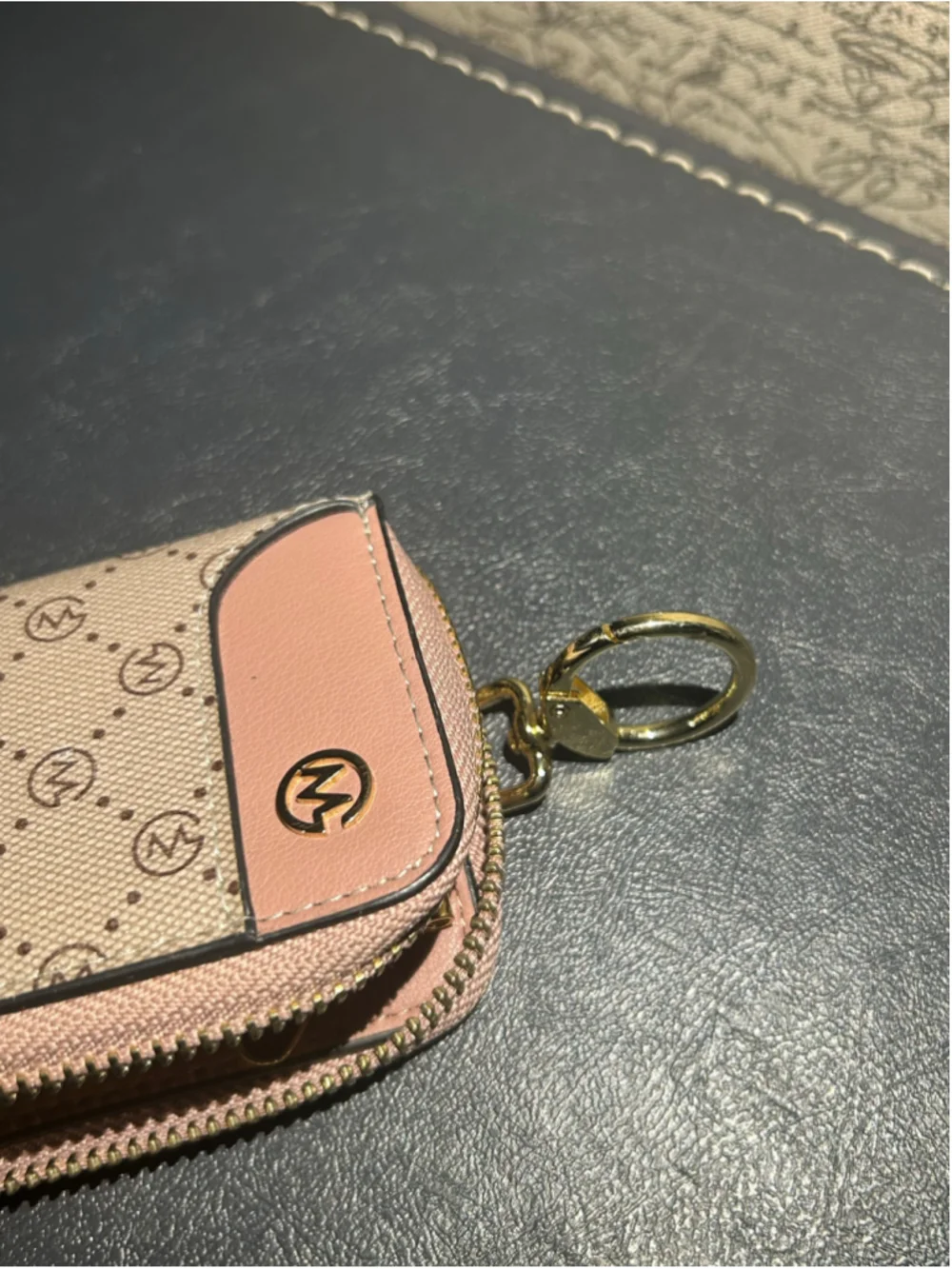 Women's Unbranded Key Holder Case One Size Beige and Pink